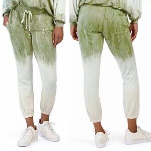 YOUNG FABULOUS & BROKE Juliette Joggers Green Ombré Size M (GUC)